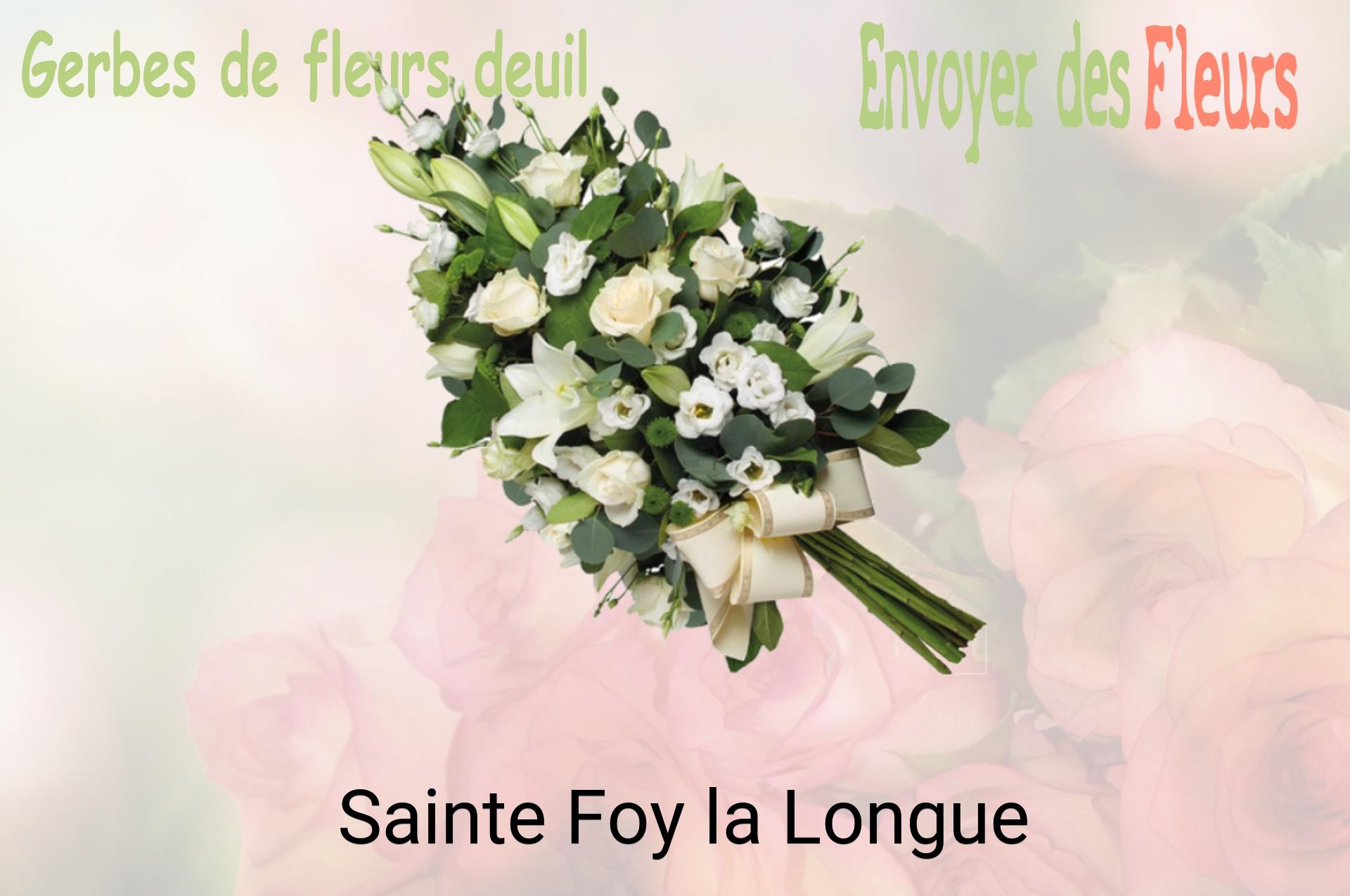 Gerbe de fleurs de deuil livrée à Sainte-Foy-la-Longue